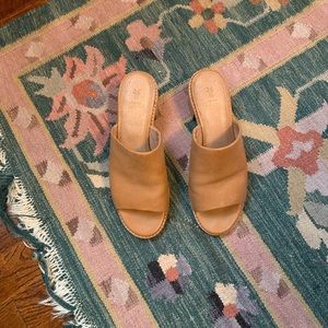 Frye Leather Cindy Mules